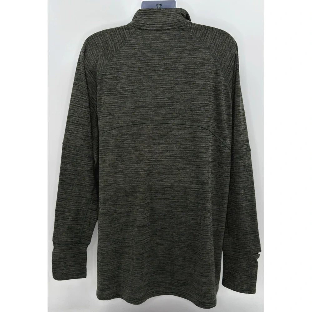 Ariat Rebar Gridwork Baselayer 1/4 Zip Long Sleeve T-Shirt Green Mens XXLT